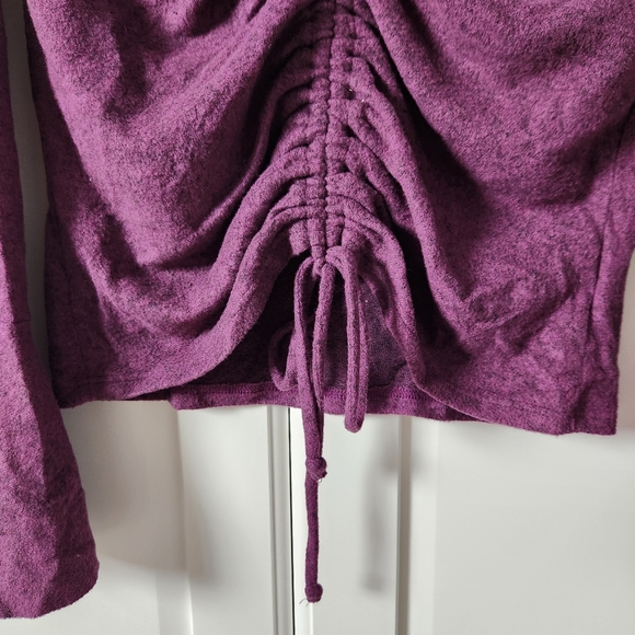 FASHION NOVA Purple sweater with ruffles - Picture 6 of 8